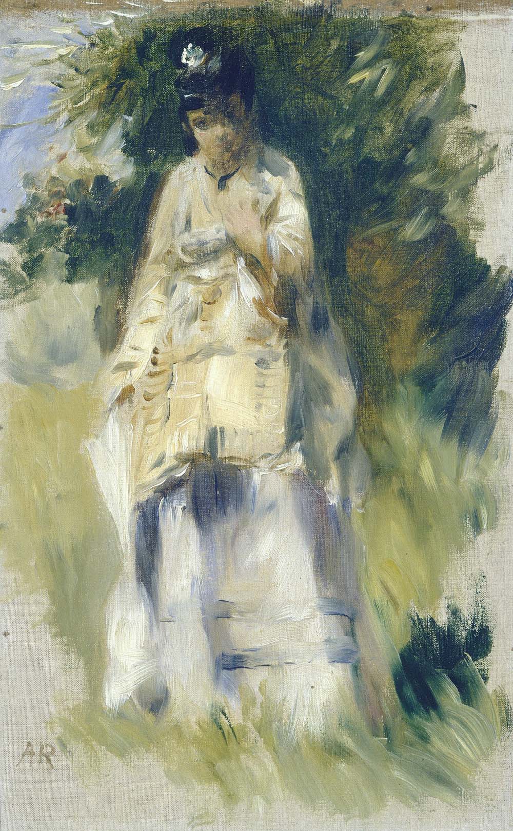 Woman Standing by a Tree, 1866