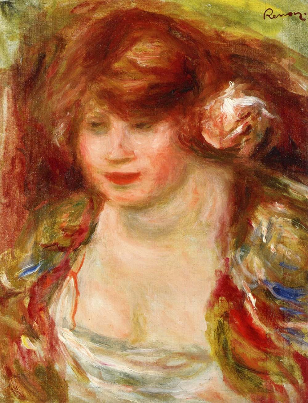 Woman Wearing a Rose - Andree, 1919