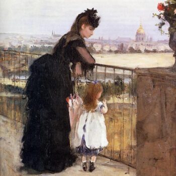 Woman and Child on a Balcony - 1871-72