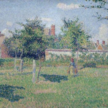 Woman at the Lawn, Spring Sun, Eragny, 1887