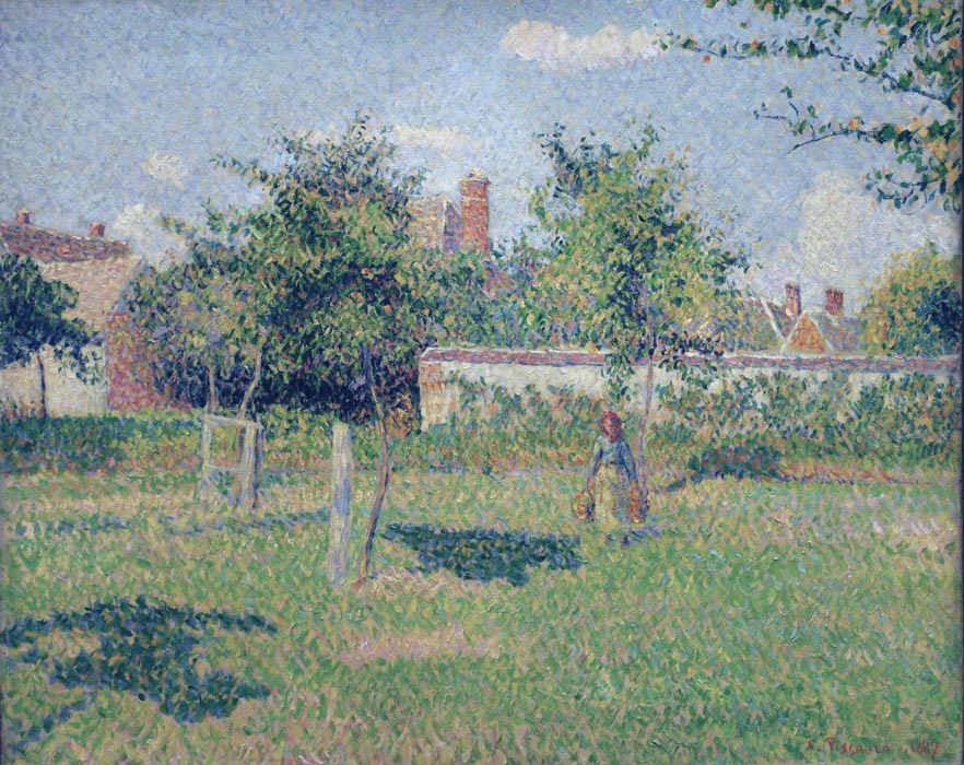 Woman at the Lawn, Spring Sun, Eragny, 1887