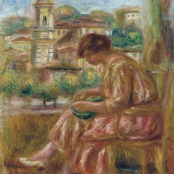 Woman at the Window with a View of Nice, 1918