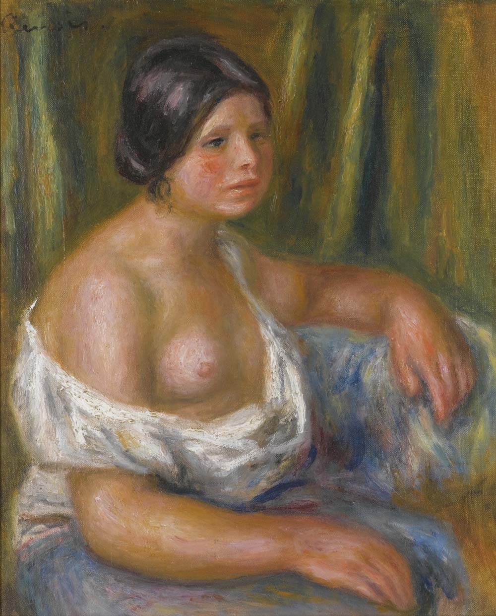 Woman in Blue