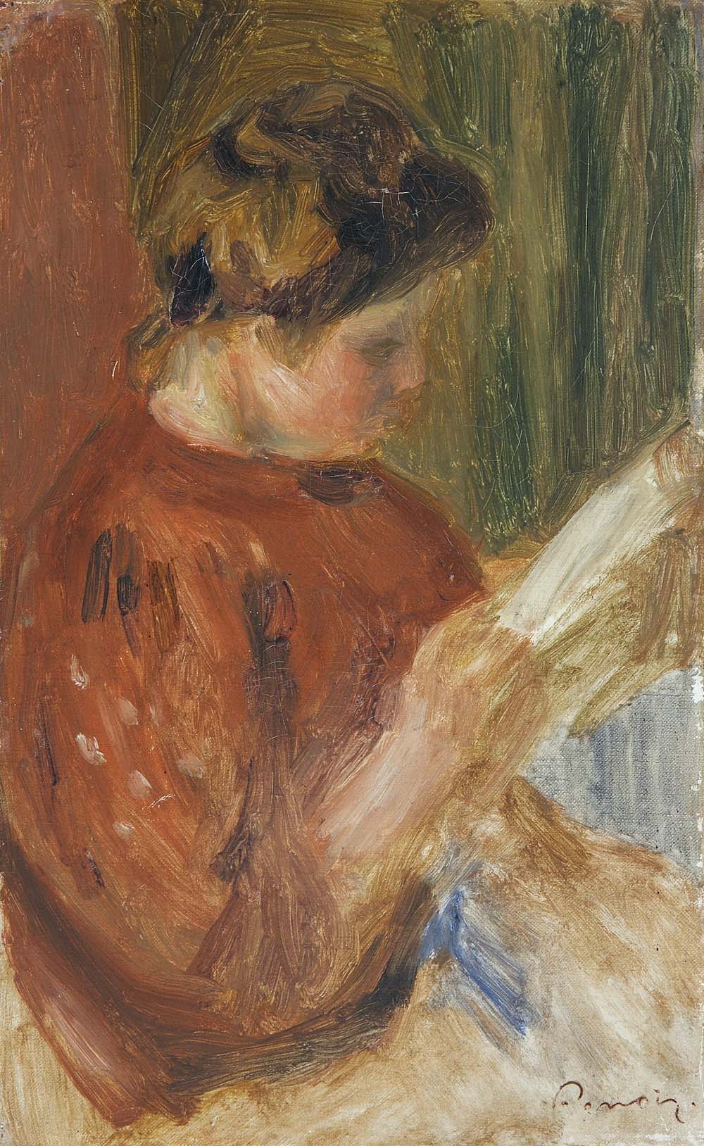 Woman in Red Reading, 1895