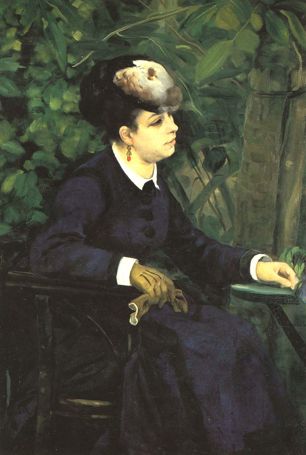Woman in a Garden (also known as Woman with a Seagull), 1868