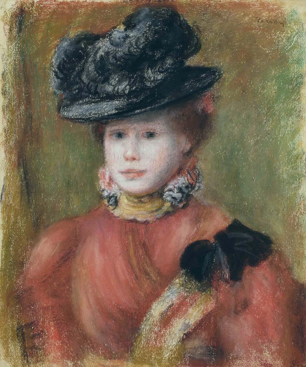 Woman in a Red Corsage and a Black Hat, 1894