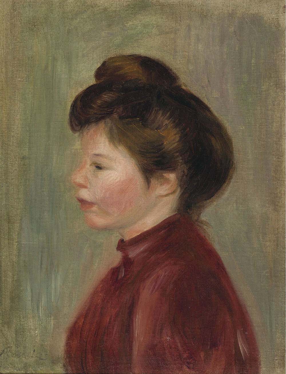 Woman`s Profile, 1900