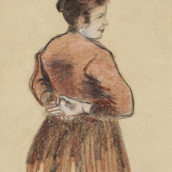Woman with Arms Folding on the Back, 1888
