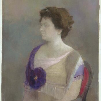 Woman with Flower Corsage