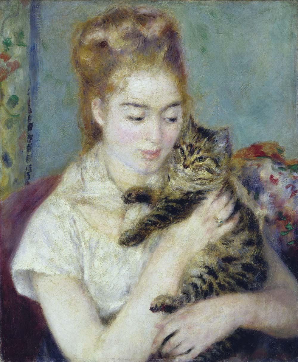 Woman with a Cat, 1875