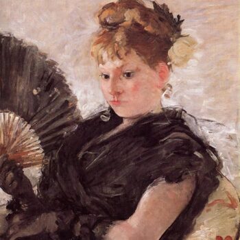Woman with a Fan (also known as Head of a Girl) - 1876