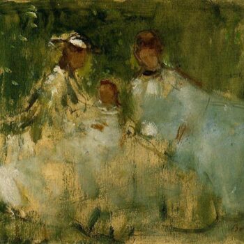 Women and Little Girls in a Natural Setting