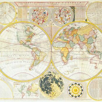 World Double Hemisphere, Samuel Dunn 1780