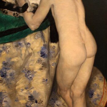 Young Boy with a Cat, 1868-69