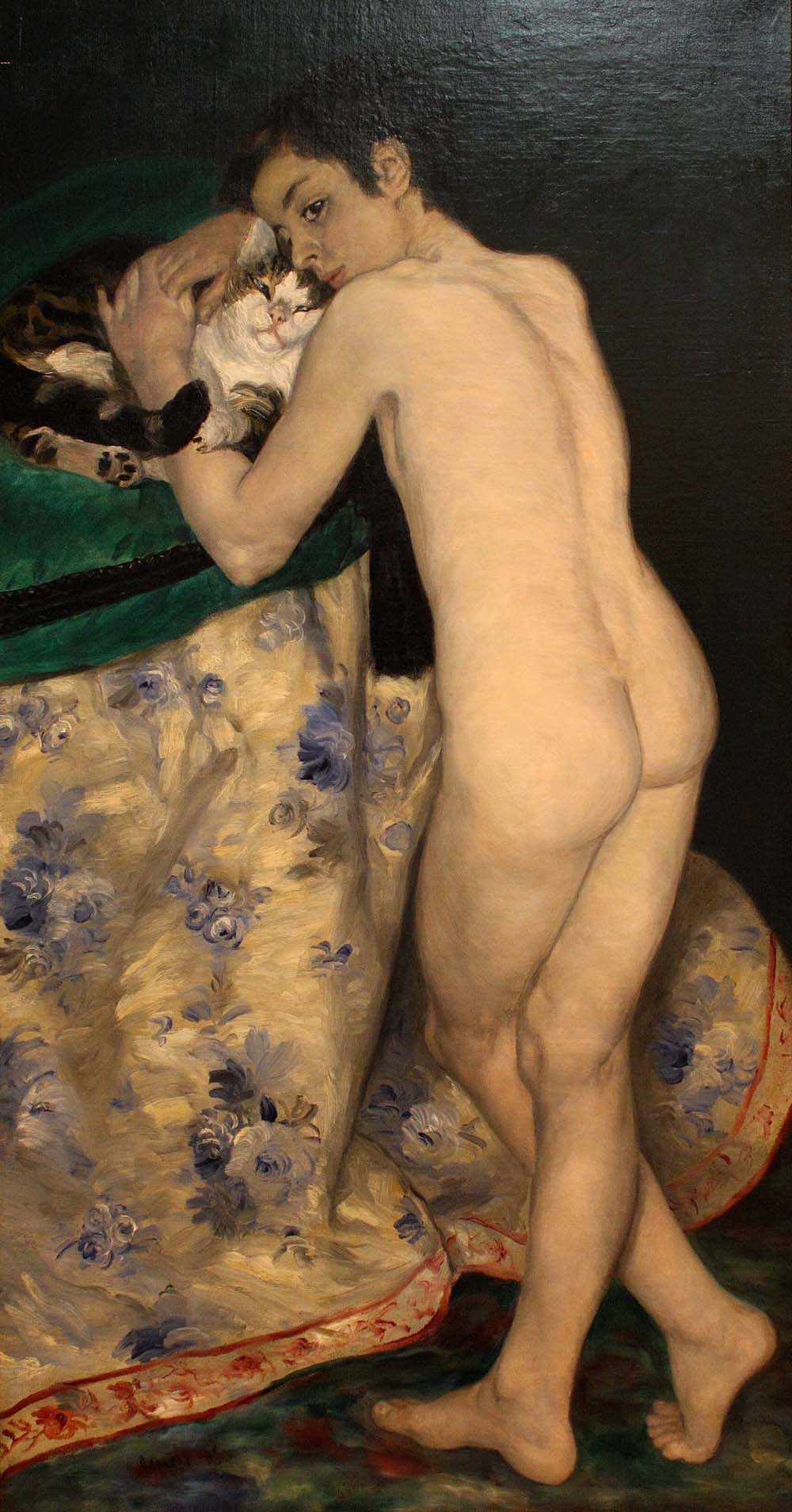 Young Boy with a Cat, 1868-69
