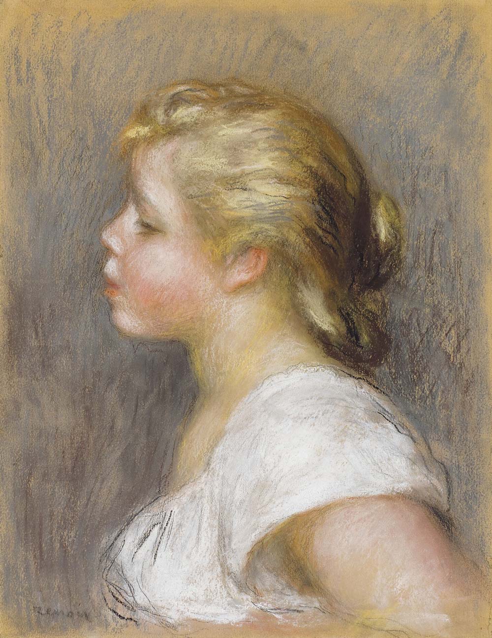 Young Girl at Profile