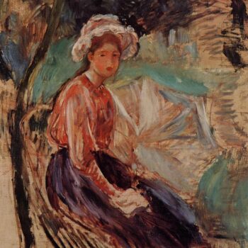 Young Girl with an Umbrella - 1893
