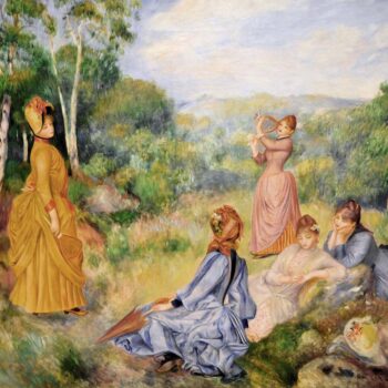 Young Ladies Playing Badminton, 1885