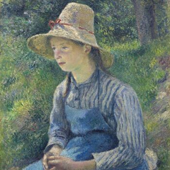 Young Peasant Girl Wearing a Hat, 1881