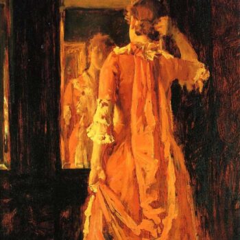 Young Woman Before a Mirror
