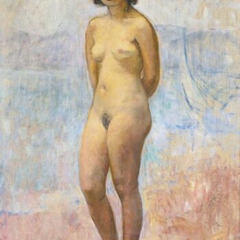 Young Woman Nude Standing