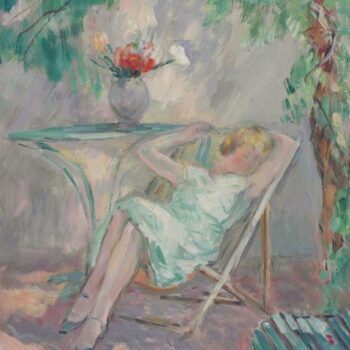 Young Woman Seated in the Garden