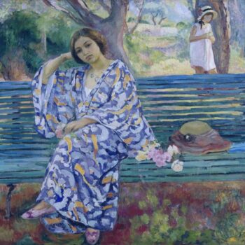 Young Woman Seated on a Bench, 1911