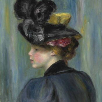 Young Woman Wearing a Black Hat, 1895