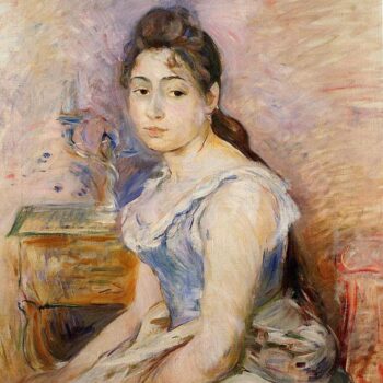 Young Woman in a Blue Blouse - 1891