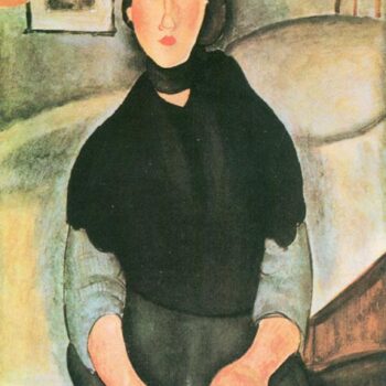 Young Woman of the People - 1918 - Painting - oil on canvas