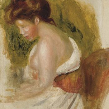 Young Woman with Naked Brest