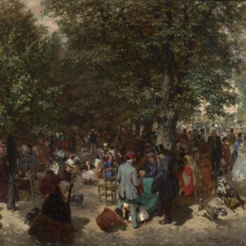 Adolph Menzel - Afternoon in the Tuileries Gardens