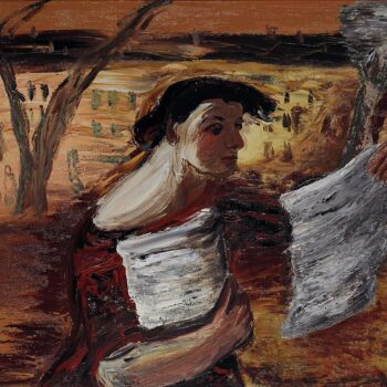 Alexander Drevins - Woman with Leaflets