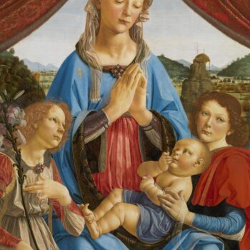 Andrea del Verrocchio and assistant (Lorenzo di Credi) - The Virgin and Child with Two Angels