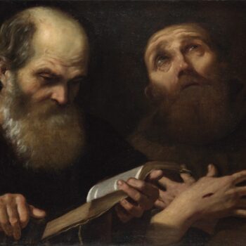 Andrea Sacchi - Saints Anthony Abbot and Francis of Assisi