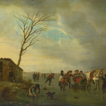 Andries Vermeulen - A Scene on the Ice