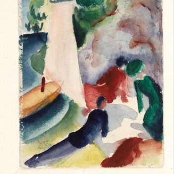 August Macke - Picnic on the Beach