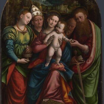 Bernardino Lanino - The Madonna and Child with Saints