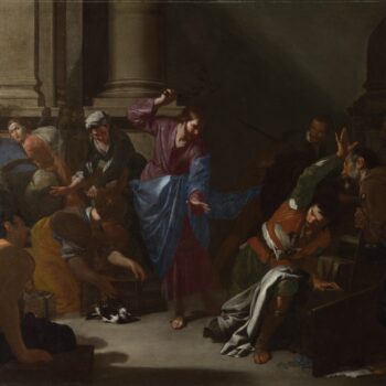 Bernardo Cavallino - Christ driving the Traders from the Temple