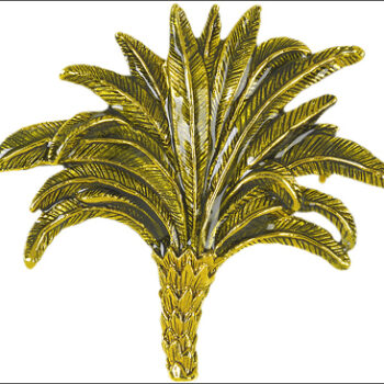 Monet enameled Palm tree brooch