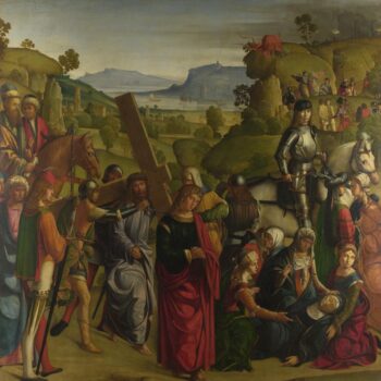 Boccaccio Boccaccino - Christ carrying the Cross and the Virgin Mary Swooning