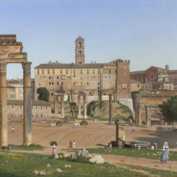 Christoffer Wilhelm Eckersberg - View of the Forum in Rome
