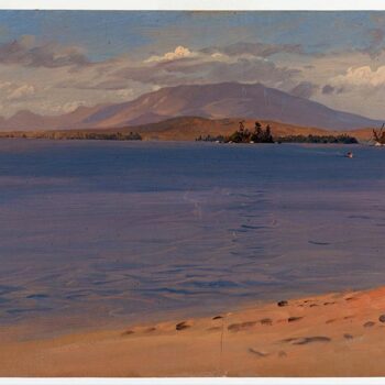 Church - Mt Katahdin from Lake Millinocket