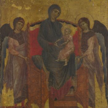 Cimabue - The Virgin and Child Enthroned with Two Angels