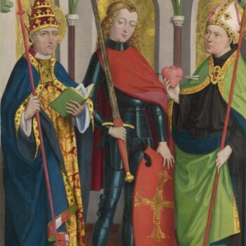 Circle of Master of Liesborn - Saints Gregory, Maurice and Augustine
