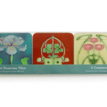 Coasters, Art Nouveau Flower Tiles
