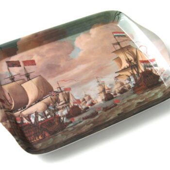 Serving Tray Mini, Ships At Sea, W. Van De Velde