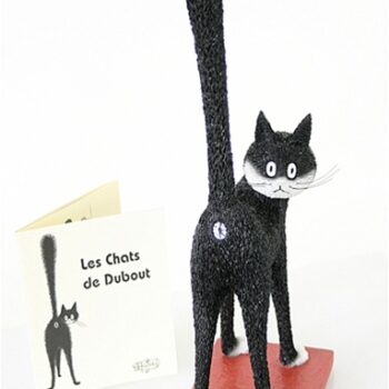 The Third Eye Cat Statue With Tail Up by Dubout