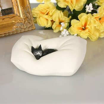 Cat Sleeping On Pillow by Dubout