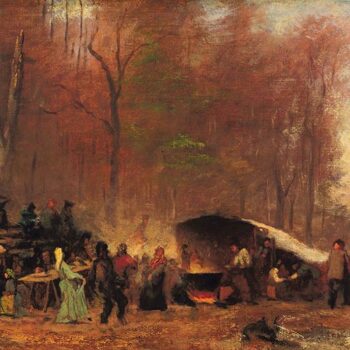 Eastman Johnson - A different sugaring off